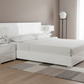Crystal Luxe High Gloss Platform Bed - Side Angle Room