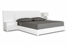 Crystal Luxe High Gloss Platform Bed - White Background 2