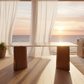 Crystal Nature Marble Table - Coastal Sunset