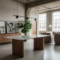 Crystal Nature Marble Table - Industrial Loft Concrete