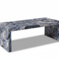 Cyclamen Marble Rectangle Coffee Table - White Background