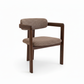 Dark Wood Armchair - Front View