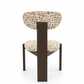 Dining Chair Rear View Pure White Background