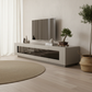 EchoPixel TV Stand – Japandi Low Angle