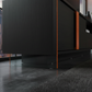 EchoSprout TV Stand – Glass Leg Detail