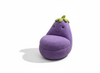 Eggplant Hug Chair - Pure White Background