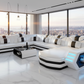 Eli Leather Sectional - Penthouse