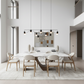 Embrace Dining Chair + Maxridge Marble Dining Table 