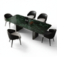 Emerald Vein Dining Table - White Background with Shadow