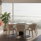 Emperador Grey Dining Table - With Chairs 1