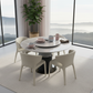 Emperador Grey Dining Table - With Chairs 1