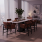 Emperador Grey Rectangular Dining Table
