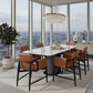 Emperador Grey Rectangular Dining Table