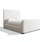 Eve Upholstered Sleigh Platform Bed - Diagonal Upper Right