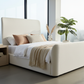 Eve Upholstered Sleigh Platform Bed - Morning Mist