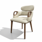 Floating Back Dining Chair - White Background