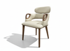 Floating Back Dining Chair - White Background