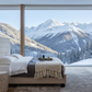 Geometric Headboard Bed - Alpine View