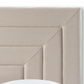 Geometric Headboard Bed - Headboard Detail
