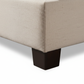 Geometric Headboard Bed - Leg Detail