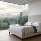 Geometric Headboard Bed - Rainforest View