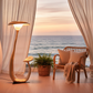 Golden Mushroom Floor Lamp - Coastal Sunset