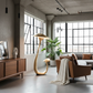 Golden Mushroom Floor Lamp - Industrial Loft Concrete