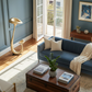 Golden Mushroom Floor Lamp - Penthouse French Doors