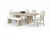 Hagerman Modern Extendable 7PC Dining Table BG 1