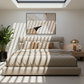 Haven Modern Upholstered Platform Bed - Minimalist architectural