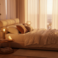 Haven Modern Upholstered Platform Bed - Sunset magic