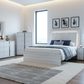 Hornet Modern LED Panel Bed - Lifestyle 1