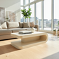 Crescent Concrete Coffee Table