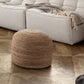 Handwoven Jute Pouf Ottoman