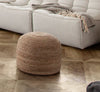 Handwoven Jute Pouf Ottoman