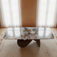 Koi Marble Dining Table Angle 2