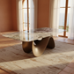 Koi Marble Dining Table Angle 3