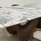 Koi Marble Dining Table - Detail View