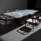 Koi Marble Dining Table - Geometric Shadows