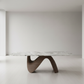 Koi Marble Dining Table - Minimalist Space