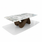 Koi Marble Dining Table - Pure White Background