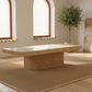 Larimar Travertine Rectangle Coffee Table Angle 4