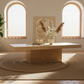 Larimar Travertine Rectangle Coffee Table Lifestyle 1