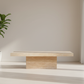 Larimar Travertine Rectangle Coffee Table