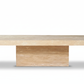 Larimar Travertine Rectangle Coffee Table