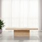 Larimar Travertine Rectangle Coffee Table