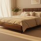 Lauren Leather Platform Bed - Angle 2