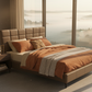 Lauren Leather Platform Bed - Lifestyle 1