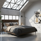 Lauren Leather Platform Bed - Lifestyle 2