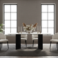 Linea Marble Dining Table Black Lifestyle 1